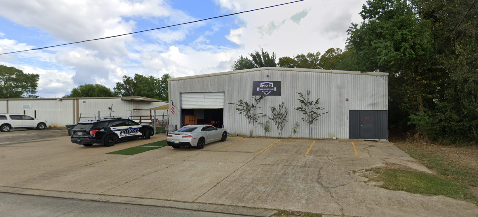 MOF Core Performance Gym building exterior in Beaumont, TX